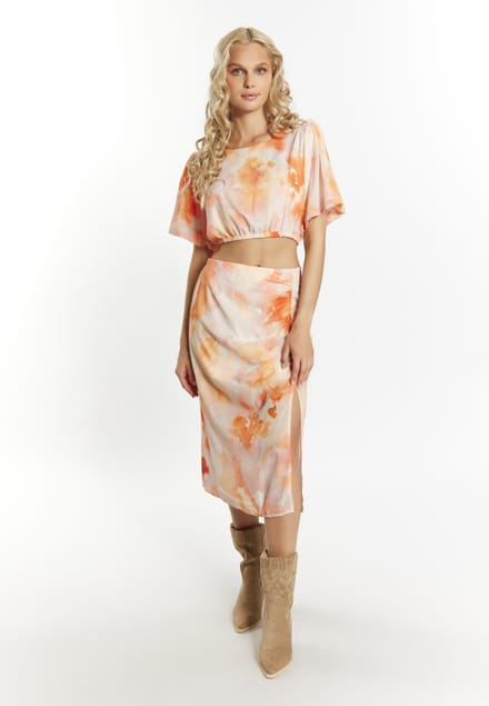 IZIA Rock Dames Oranje Veelkleurig