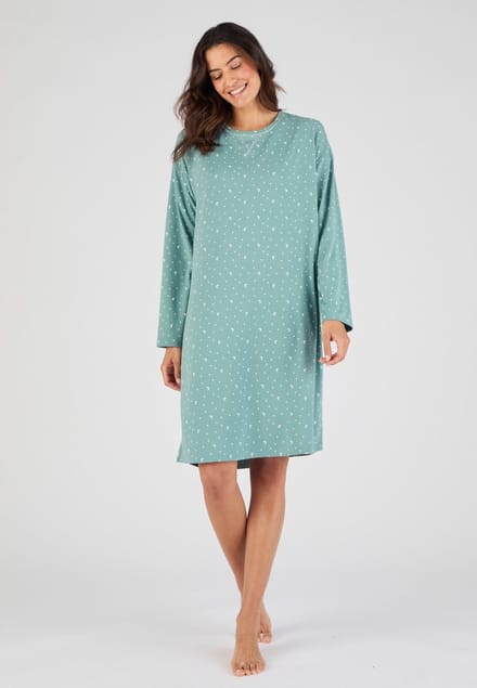 Damart - Nachthemd jersey tricot Thermolactyl - Dames - Groen - 46-48 (L)