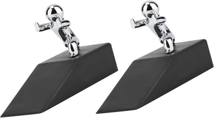 Deurstopper Set - Deurwig Decoratief - Deuren Open Houden - Kinderveilig Ontwerp - 20 x 14 cm - Zwart