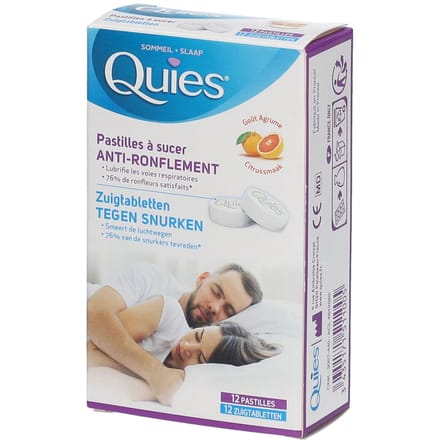 Quies Anti-snurk Citrus 12 Zuigtabletten