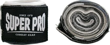 Super Pro Combat Gear Bandages Camo Zwart/Grijs/Wit 250cm