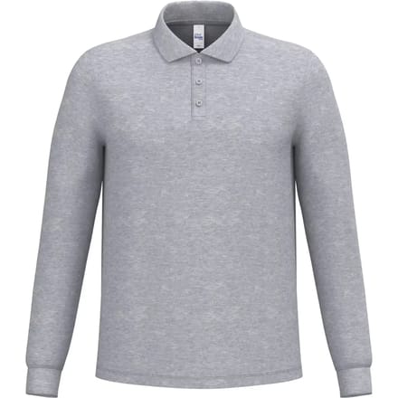 Polo van piqué stof met lange mouwen iDeal Basic Brand