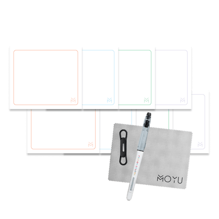 Magnetic Sticky Notes - Keep Me Post It - Marker + Cloth + Marker holder
