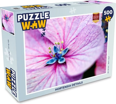 Puzzel Hortensia details - Legpuzzel - Puzzel 500 stukjes