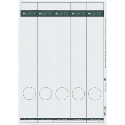 LEITZ® rugetiketten lang, via pc beletterbaar, rugbreedte 50 mm, zelfklevend 125 st., lichtgrijs