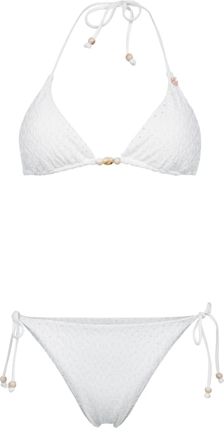 Brunotti - Vievette-Broidery - Bikini Snow - Dames - Triangel Bikini Set - Small Coverage - 36