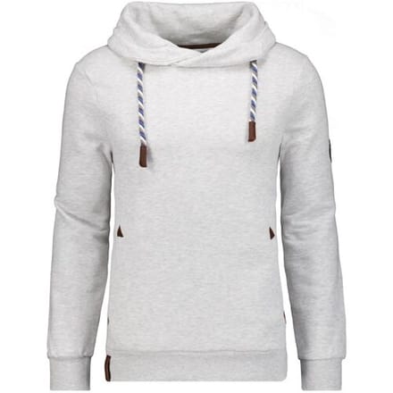 Ragman Trui Solid Color Maseltov Collar Sweat Grijs Melange / male