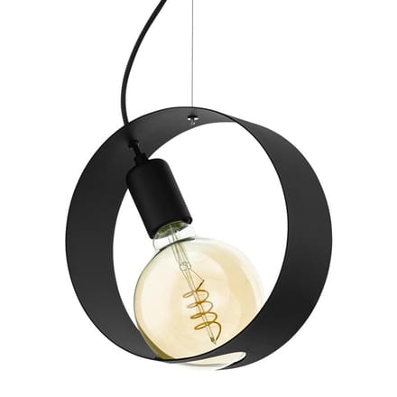 EGLO Maidenhead Hanglamp - E27 -  1 lichts - Ø24cm. - 4Watt - LED - Zwart