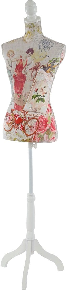 Paspop T222, vrouwelijke paspop torso, glasvezel ~ Dames