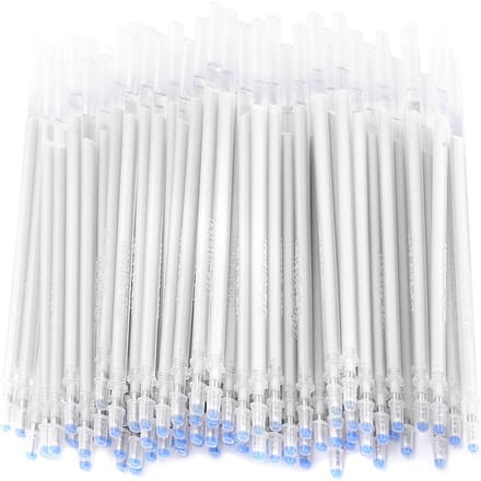 100 stuks Witte Hoge Temperatuur Verdwijnende Pen Vulling Hitte Uitwisbare Stift voor Naaien DIY Naaien white