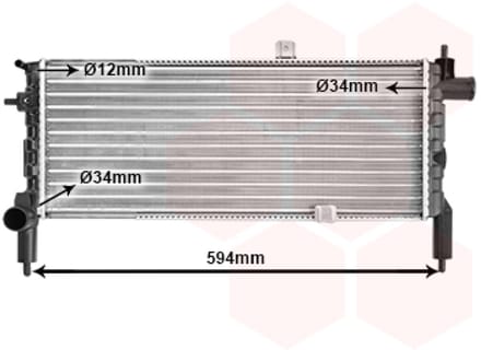 Van Wezel - RADIATOR VOOR OPEL CORSA A 1982-1993 1300016