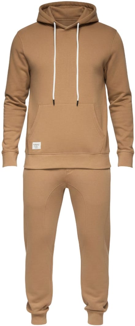 OMBRE Set - Katoen - Lange Mouw - Effen Koffie M