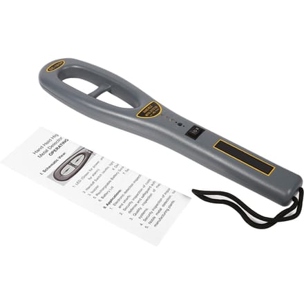 1x Draagbare Hoge Gevoeligheid Handheld Beveiliging Jager Detector Metaaldetector Lichtgewicht gray