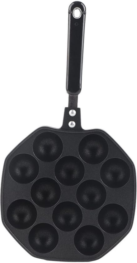 Store_7 - Mini Pannenkoek Maker - Takoyaki - Compact ontwerp - Zwart - Voor