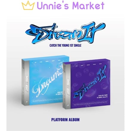 Platform Album Versie CATCH THE YOUNG 1e Single Dream It Random Ver blue