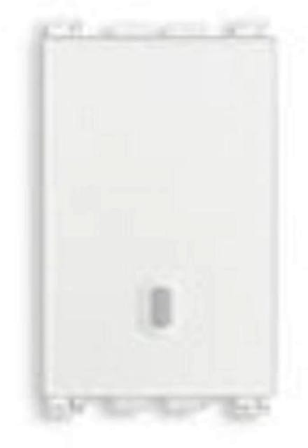 Drukknop 1P 10A - Wit, Elegant en Modern