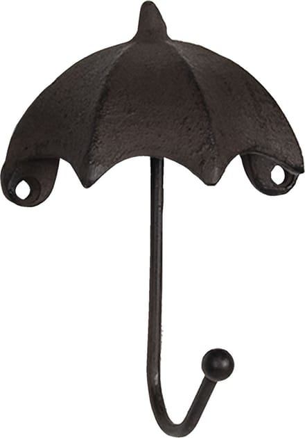 Clayre & Eef Wandhaak 10x5x13 cm Bruin Ijzer Paraplu Kapstok