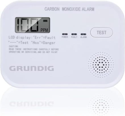 Koolmonoxide Melder - CO Meter - Veilig Huis - 10 Jaar Batterij - 10.7 x 7.7 cm - Wit