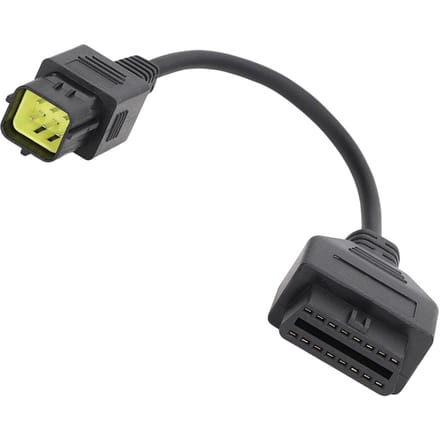6-pins OBD2-scannerkabel Universele motorfietsdiagnoseadapter Vervanging voor Husqvarna 449 511 gray