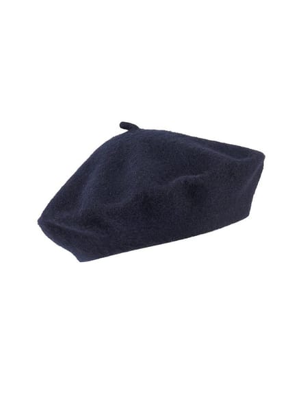 Baret 100% wol Van Peter Hahn blauw