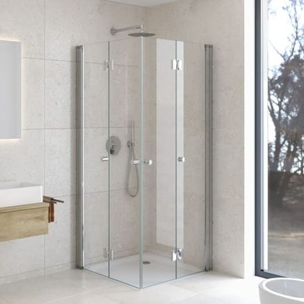 Kronenbach Tube folding corner shower EFTS L custom KB0020SP9R