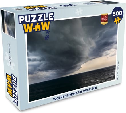 Puzzel Wolkenformatie over zee - Legpuzzel - Puzzel 500 stukjes