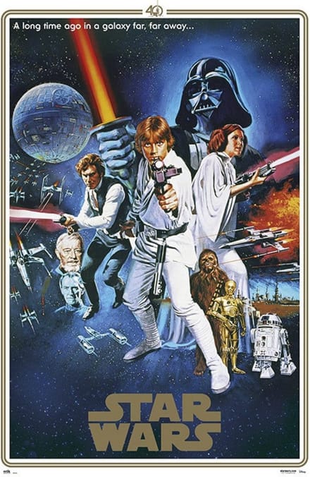 Grupo Erik Star Wars Classic 40 Anniversary One Sheet B  Poster - 61x91,5cm