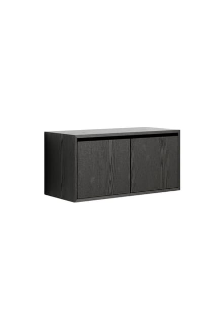 New Works New Works Cabinet Low w. Doors - zwart / essen
