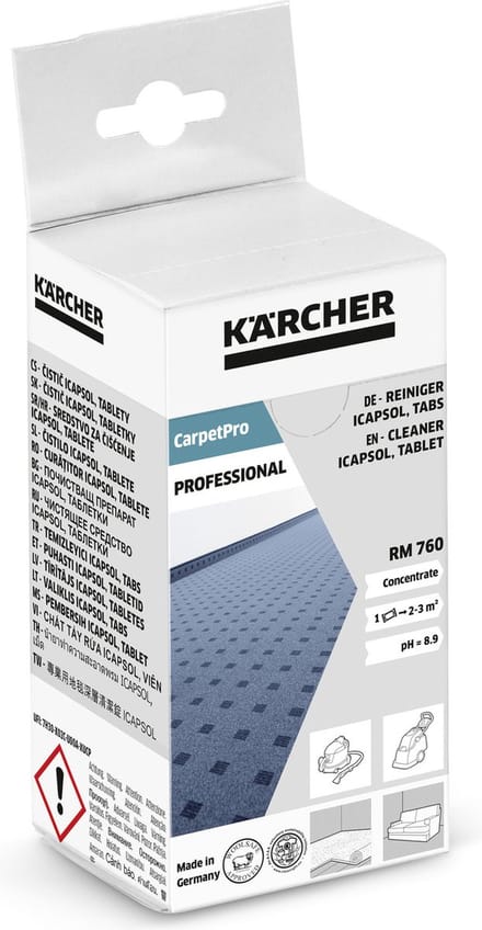 KÄRCHER - Tapijt / Textiel Reinigingsmiddel Tablet 16 Stuks (Schuimt Niet)