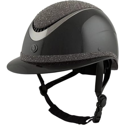 Br Veiligheidshelm Br Theta Plus Dazzling Glamourous Zwart-zwart