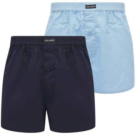 Lyle & Scott Boxershorts voor heren (Set van 2) (Blauw/Peacoat)