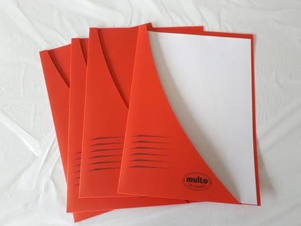 Multo Insteekmap Driehoekmap Driehoeksmap Rood Karton 5730056 FSC 50 stuks Zuurvrij