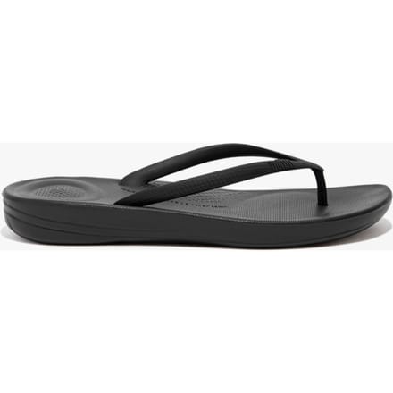 FitFlop Iqushion Ergonomic Flip-Flops TPU Dames Slippers - Zwart