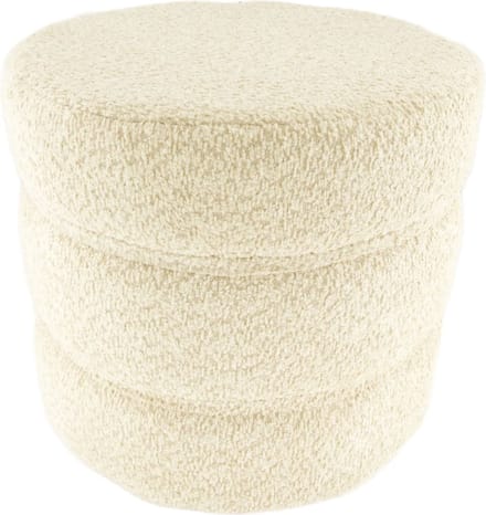 DKNC - Stool fabric 38x38x35cm - Cream