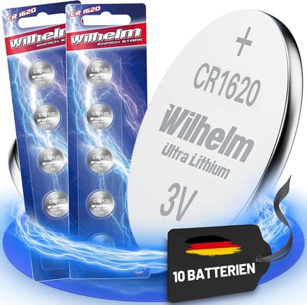 10x CR1620 knoopcelbatterijen 3V - Perfect voor diverse toepassingen