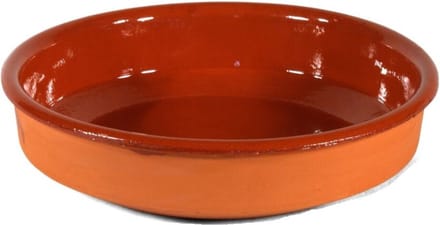 Gerimport Tapas bord/schaal - Sevilla - 28 cm - aardewerk - oranje - serveerschaal