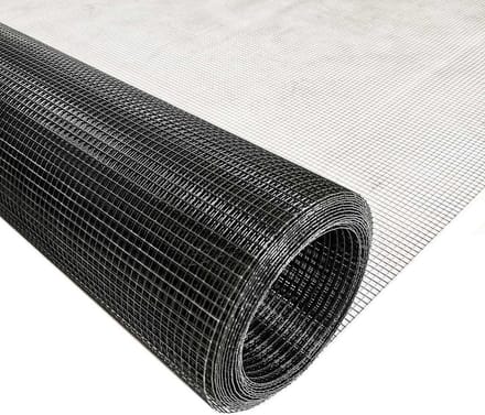 Muizengaas 6 x 6mm 0.7mm 100cm 25m gepoedercoat RVS.