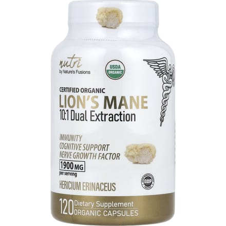 Crinière de Lion Bio, 120 Capsules Bio (633 mg par gélule)