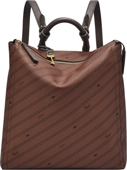 FOSSIL Vrije tijd rugzak Rugzak Parker Backpack Brown / Black Bruine