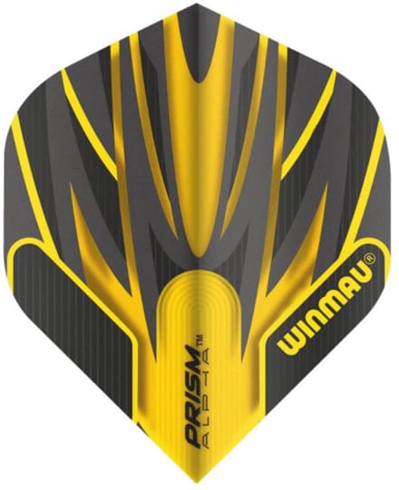 Winmau Prism Alpha Yellow & Black - Dart Flights