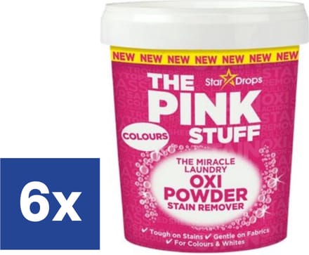 The Pink Stuff Vlekkenverwijderaar Poeder Color - 6 x 1 kg
