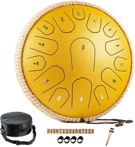 Handpan - Tongue Drum - Klankschaal - Meditatie - Goud