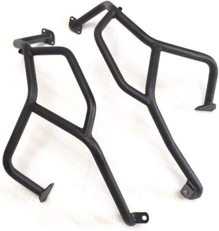 Motor Beschermers - Valbeugels Bumper - Motor Beschermen - Stalen Constructie - 1 Paar - Zwart