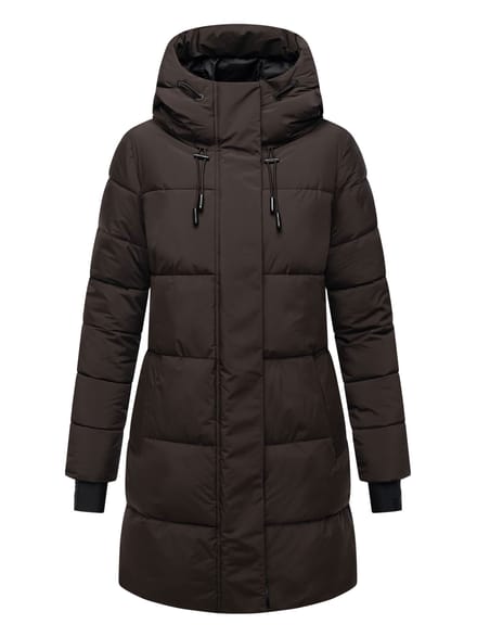 Marikoo dames winterjas met capuchon & fleecevoering – Kaituu