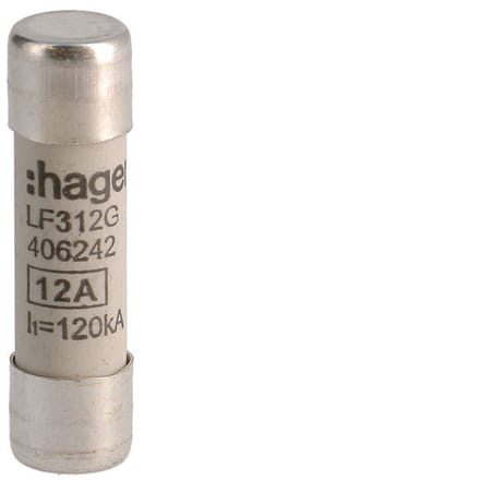 Industriële Cilindrische Zekering 12A 500V 10x38mm - LF312G [10 Stuks]