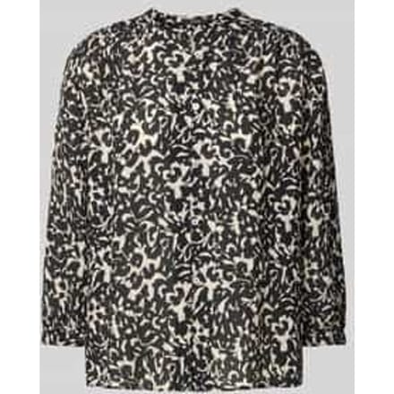 Regular fit overhemdblouse in kreuklook, model 'Famelia'