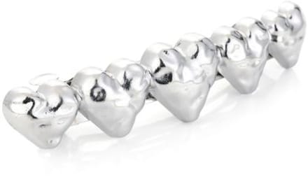 Haarclip hartjes - Zilver