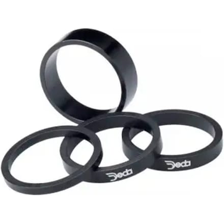Deda Spacers 5 Mm Staal 1 1/8 Inch Matzwart 10 Stuks