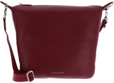 MANDARINA DUCK Leren schoudertas Mellow Leather Crossover Bag Grape donkerrood