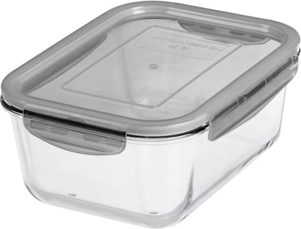 GastroMax bewaardoos glas 2,7 liter grijs